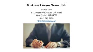 Business Lawyer Orem Utah
