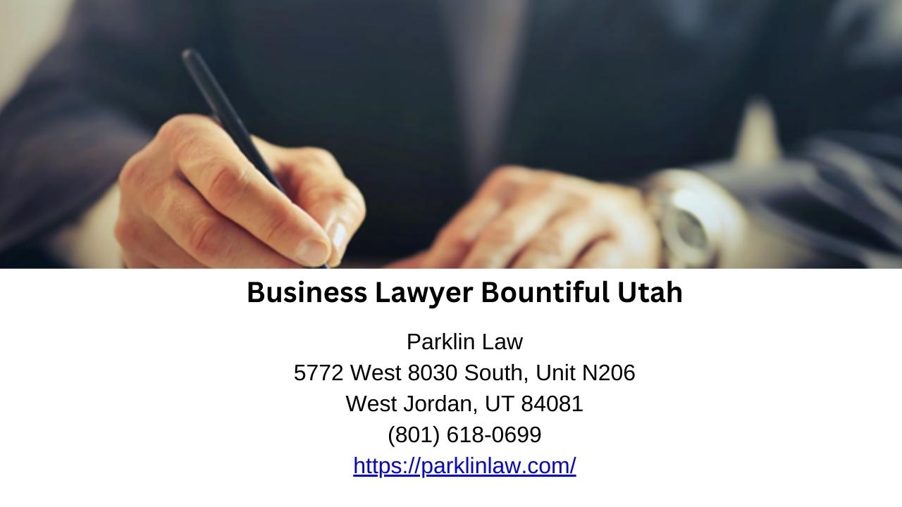 Business Lawyer Bountiful Utah