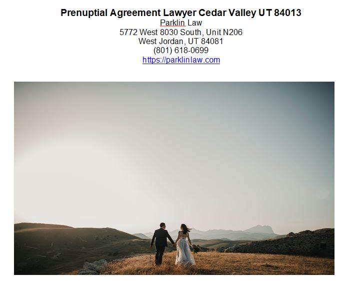 Prenuptial Agreement Lawyer Cedar Valley UT 84013.JPG